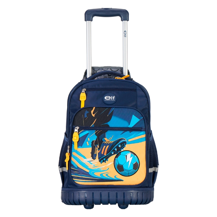 Mochila Escolar Elf 2026 1 Division Azul con Carro Art.I6461B